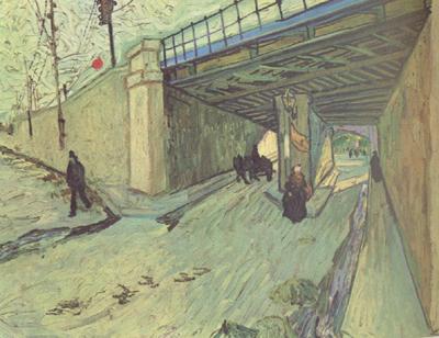Vincent Van Gogh The Railway Bridge over Avenue Montmajour,Arles (nn04) oil painting image